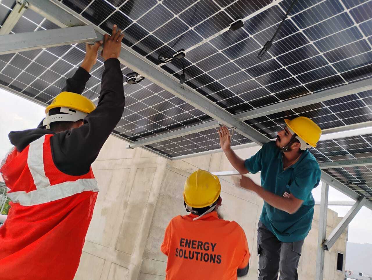 Team engaged in site completion and checkings.